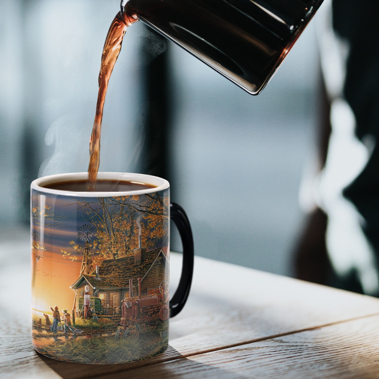 Wild Wings (Morning Surprise - Red Tractor) Morphing Mugs®  Heat-Sensitive Mug MMUG1602